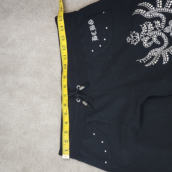 BCBG Y2K Black Embellished Track Pants - Picture 5 of 6
